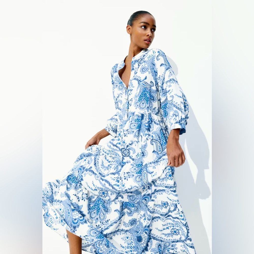 Tiered midi dress